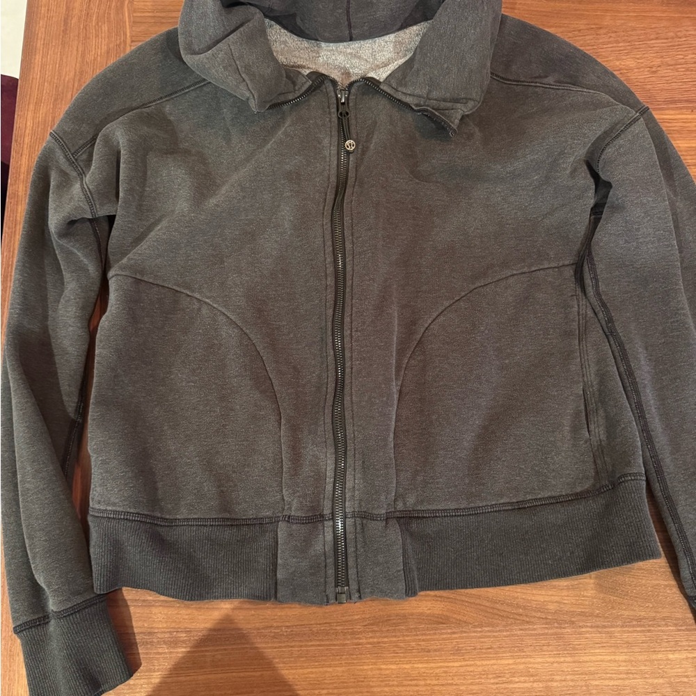 lululemon athletica full zip Gray Jacket size 12